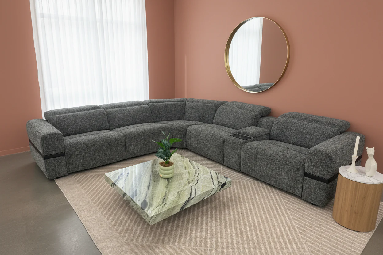 Lisbon Modern Motion Reclining Sectional - Image 5
