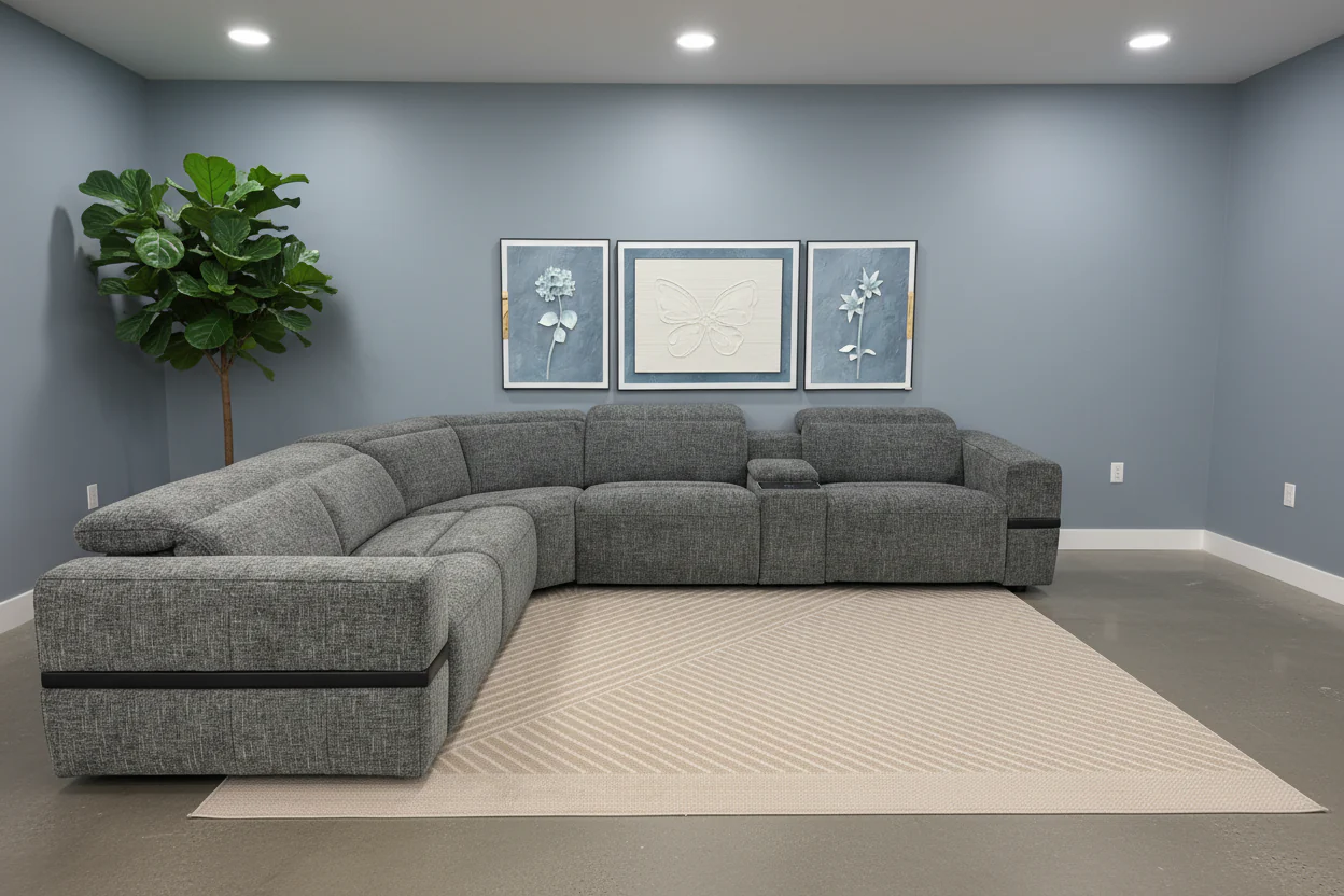 Lisbon Modern Motion Reclining Sectional - Image 7
