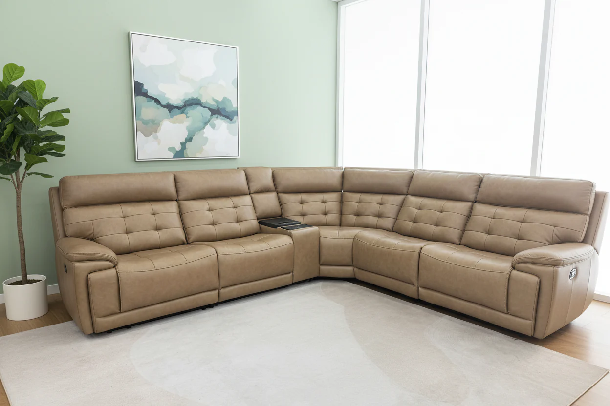 Barcelona Modern Motion Reclining Sectional - Image 6