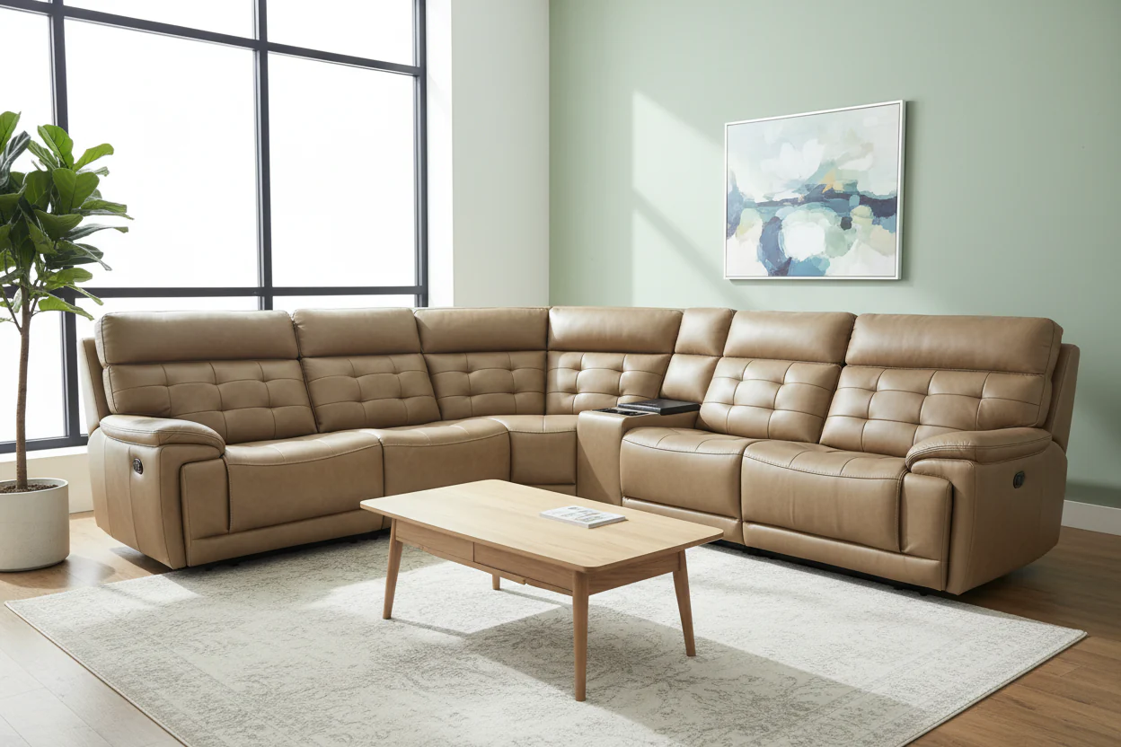 Barcelona Modern Motion Reclining Sectional - Image 7