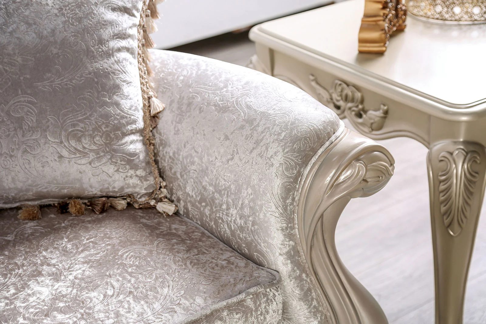 Acapulco Traditional Upholstered Loveseat - Image 10