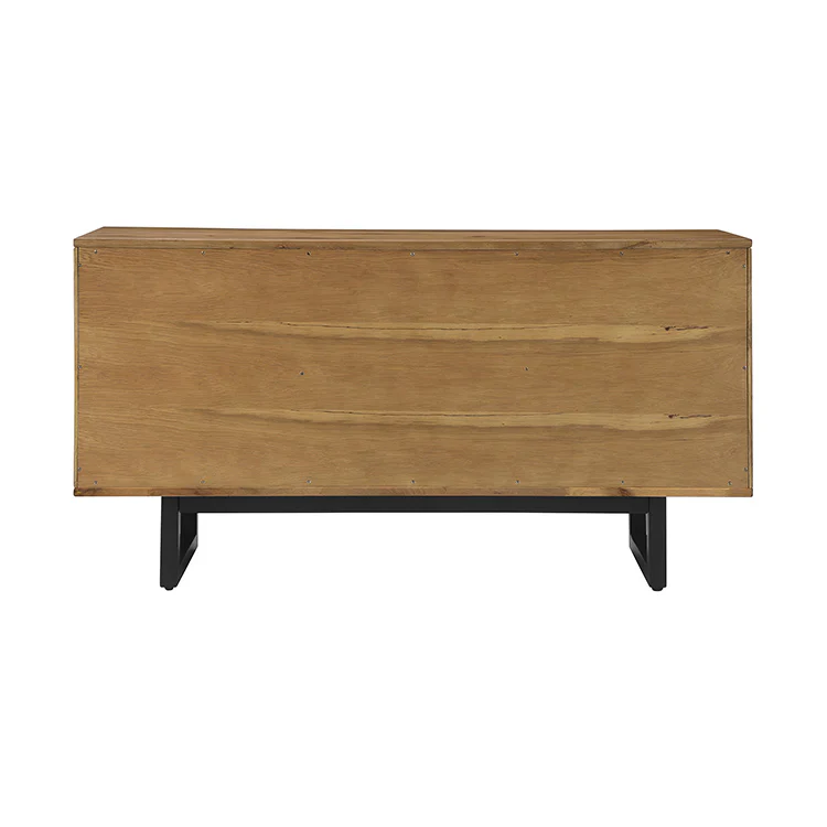 Aldo Ribbed Wood Sideboard - Image 4