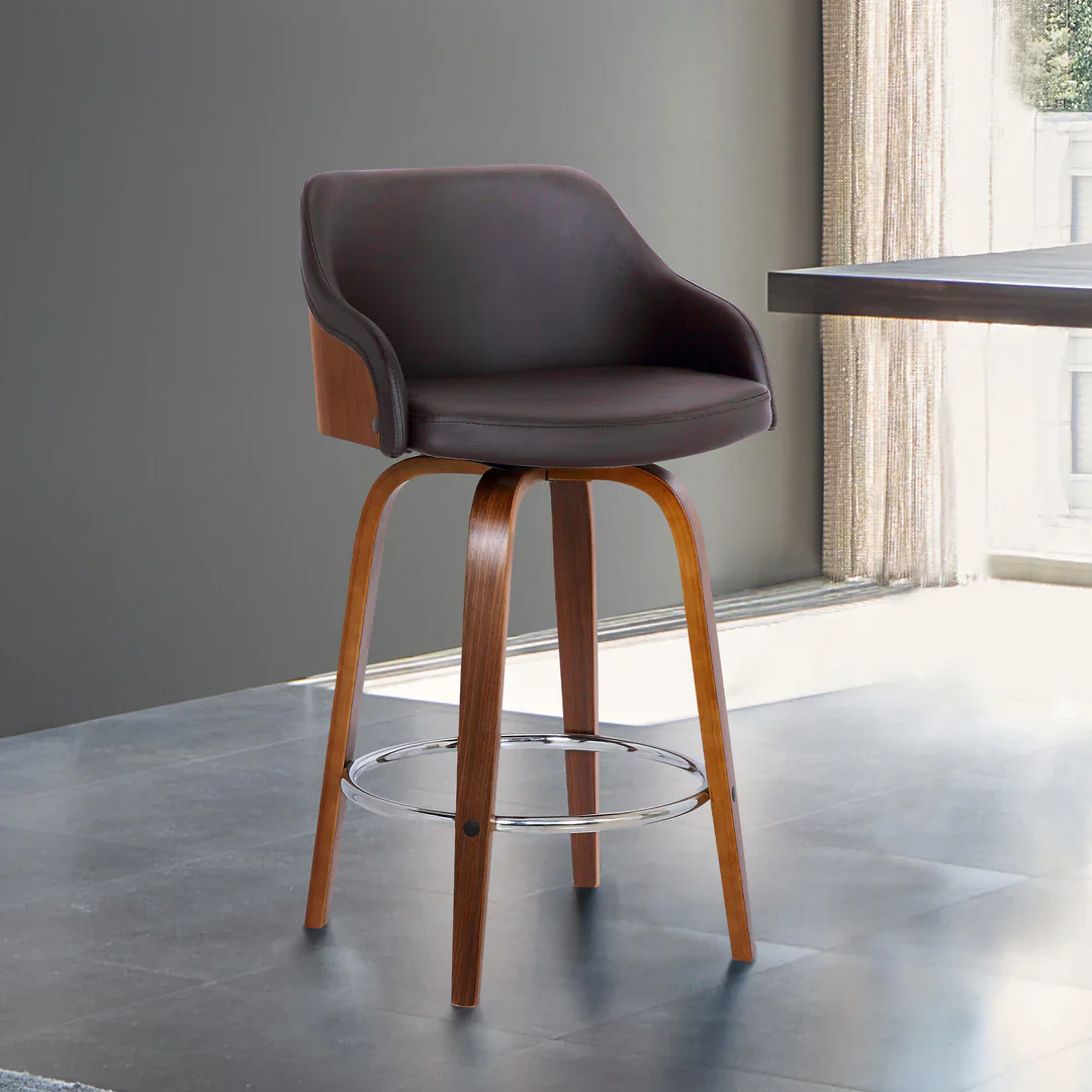 Alec Luxe Swivel Bar Stool - Image 2