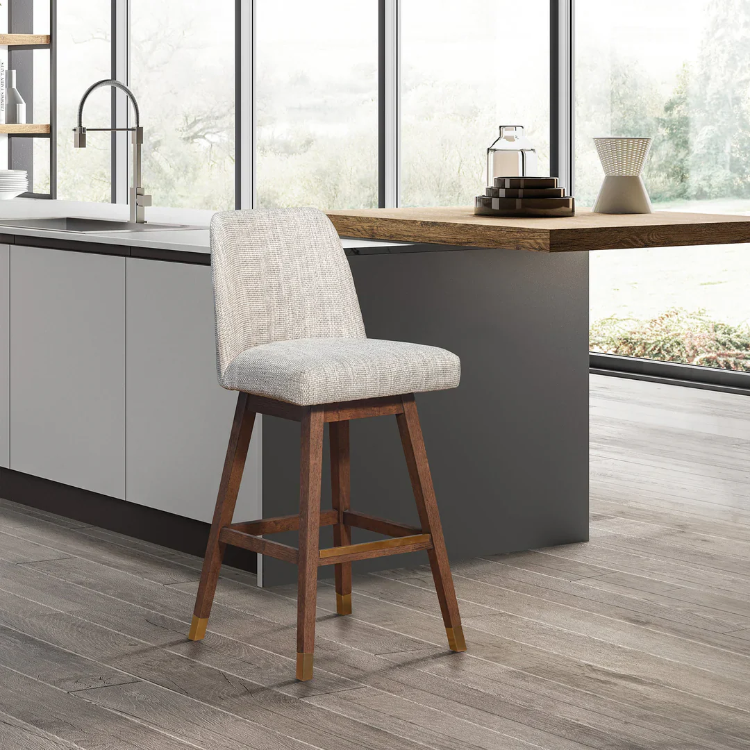 Amelia Modern Upholstered Counter Stool - Image 6