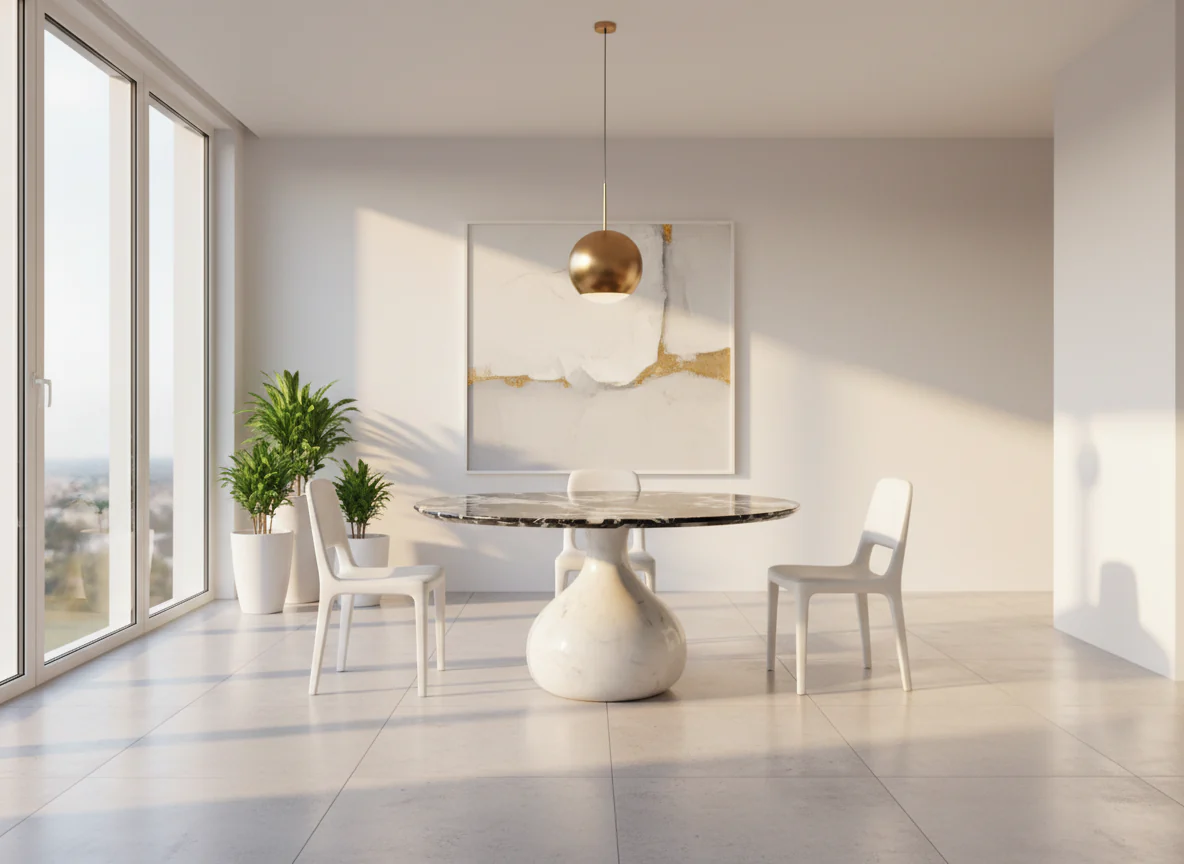 Anemone Marble Dining Table - Image 3
