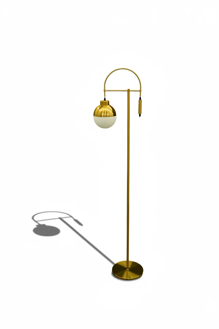 Arcadia Brass Arc Floor Lamp