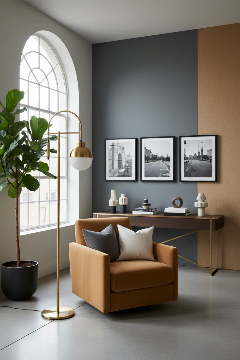 Arcadia Brass Arc Floor Lamp - Image 11