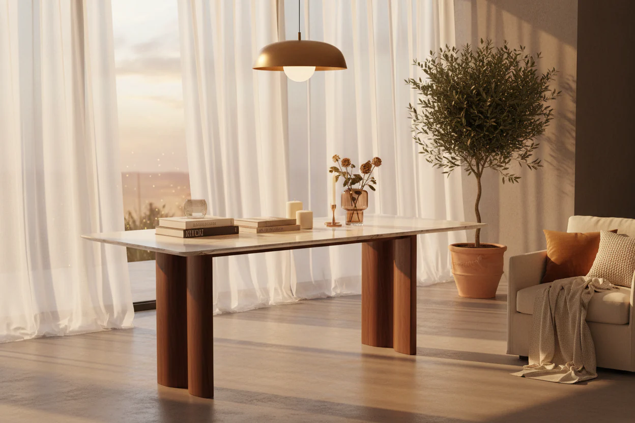 Arctic Marble Dining Table - Image 2