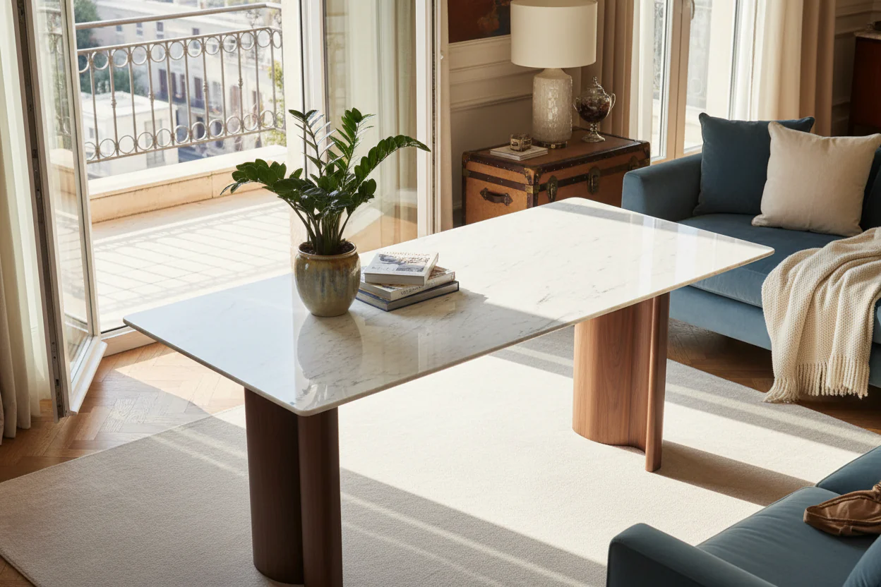 Arctic Marble Dining Table - Image 3