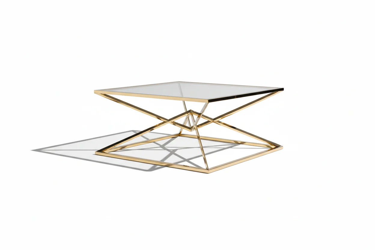 Aria Modern Geometric Coffee Table