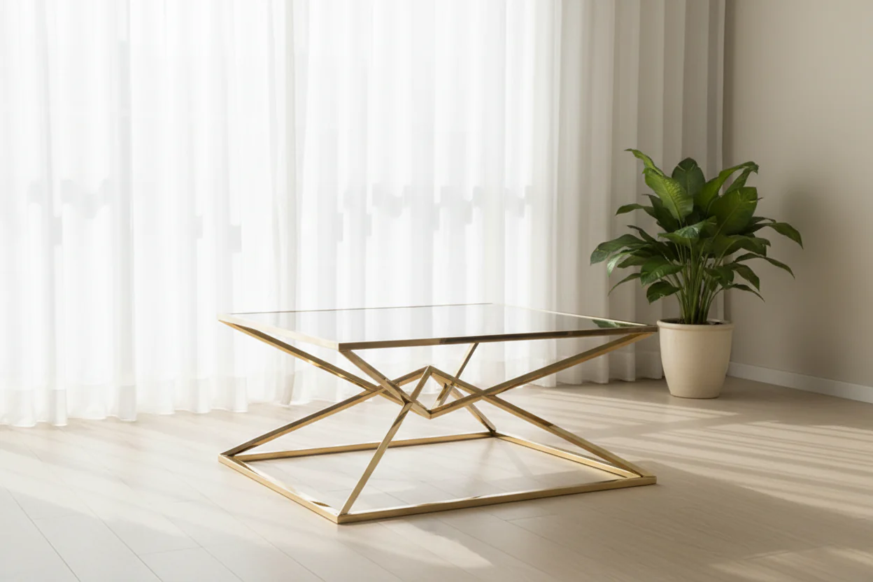 Aria Modern Geometric Coffee Table - Image 10
