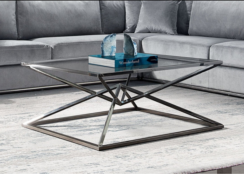 Aria Modern Geometric Coffee Table - Image 11