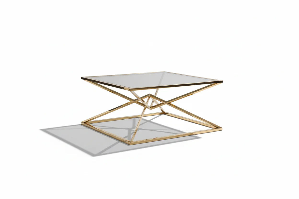 Aria Modern Geometric Coffee Table - Image 12