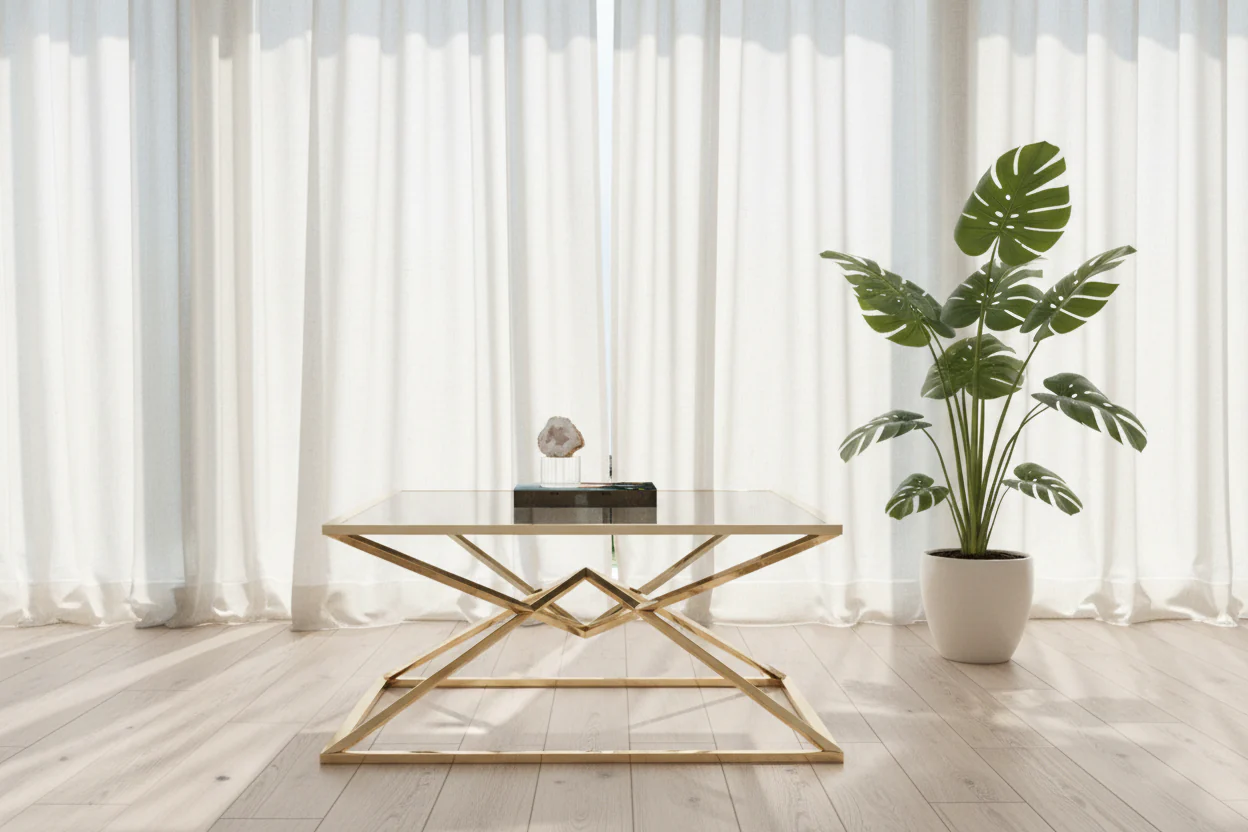 Aria Modern Geometric Coffee Table - Image 2