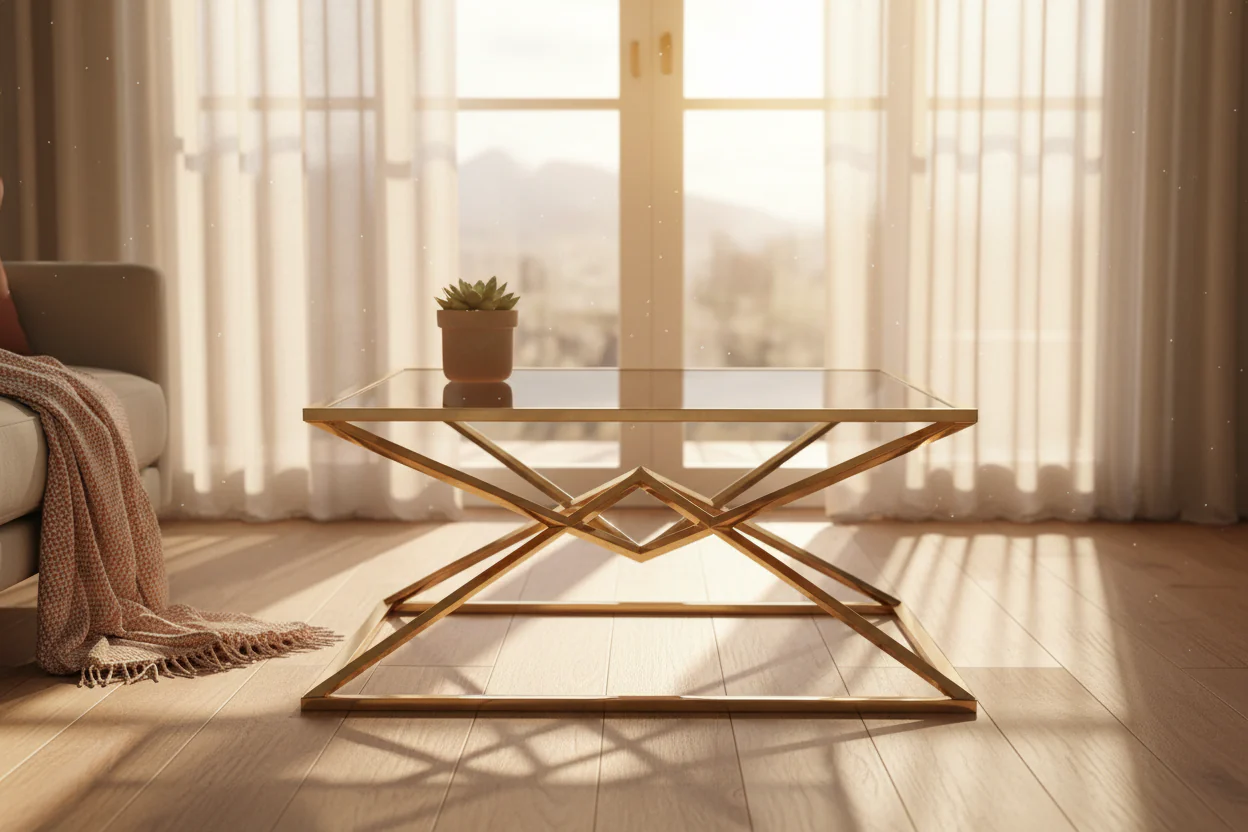 Aria Modern Geometric Coffee Table - Image 5