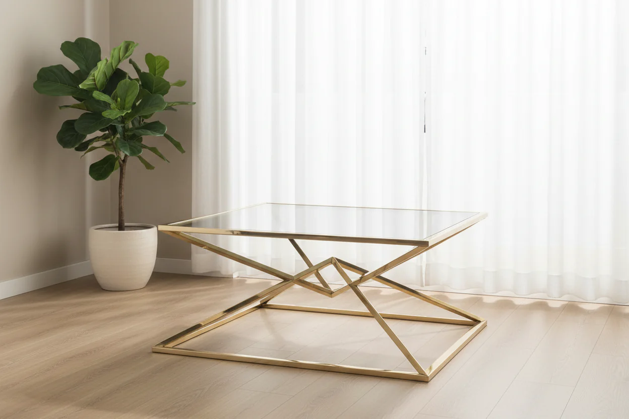 Aria Modern Geometric Coffee Table - Image 8
