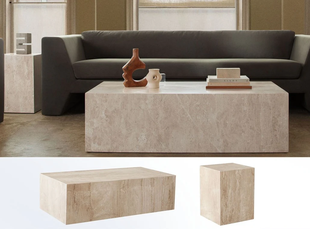 Ark Marble Coffee Table / End Table - Image 14