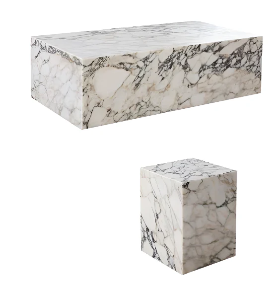 Ark Marble Coffee Table / End Table - Image 21