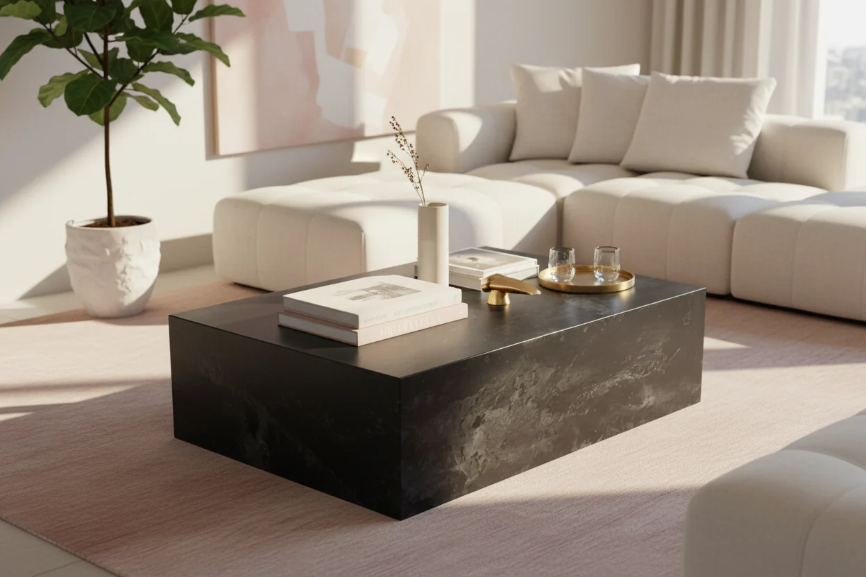 Ark Marble Coffee Table / End Table - Image 7
