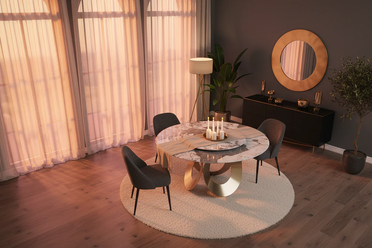 Arredo Disk Round Dining Table - Image 3