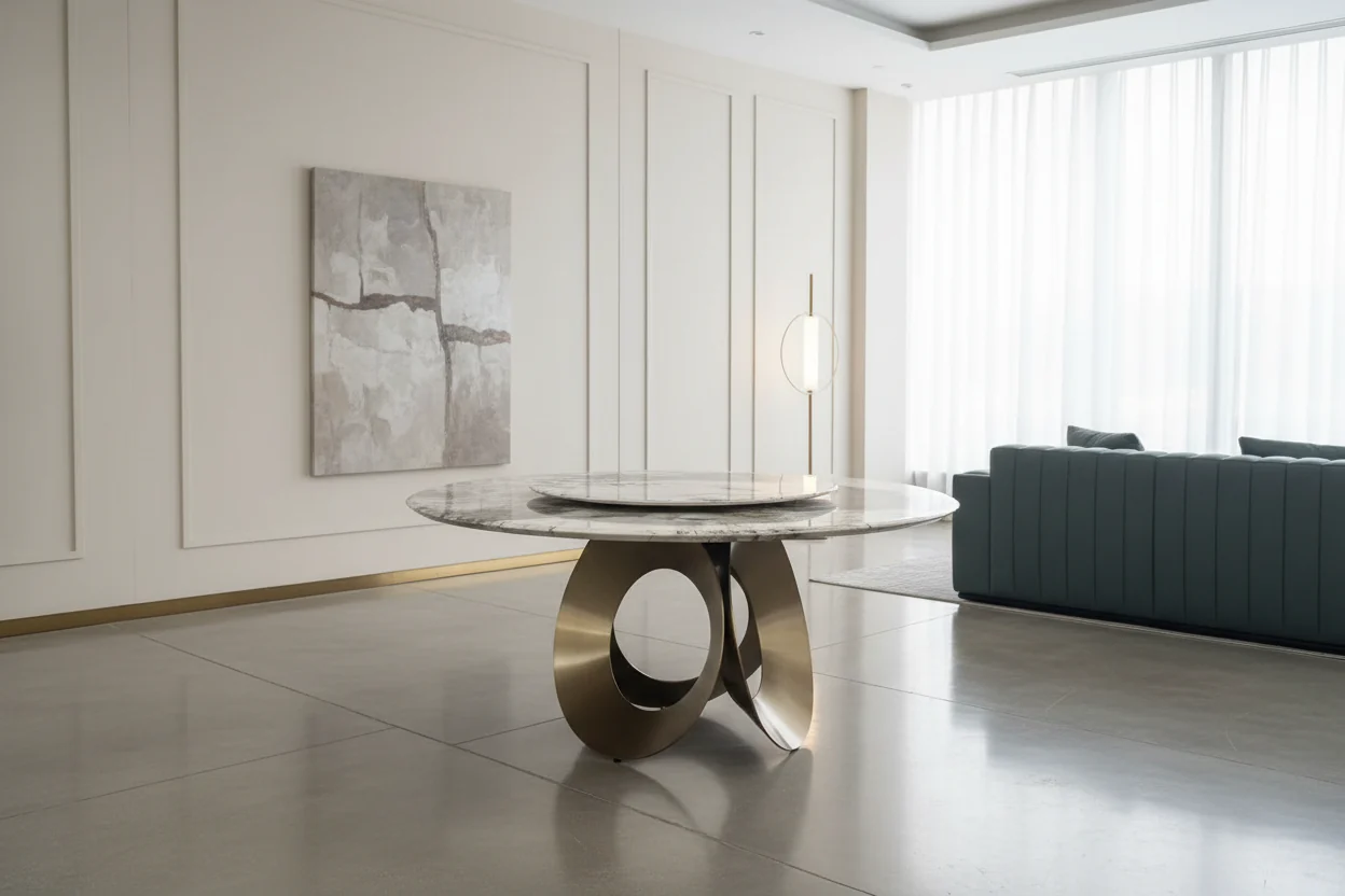 Arredo Disk Round Dining Table - Image 9