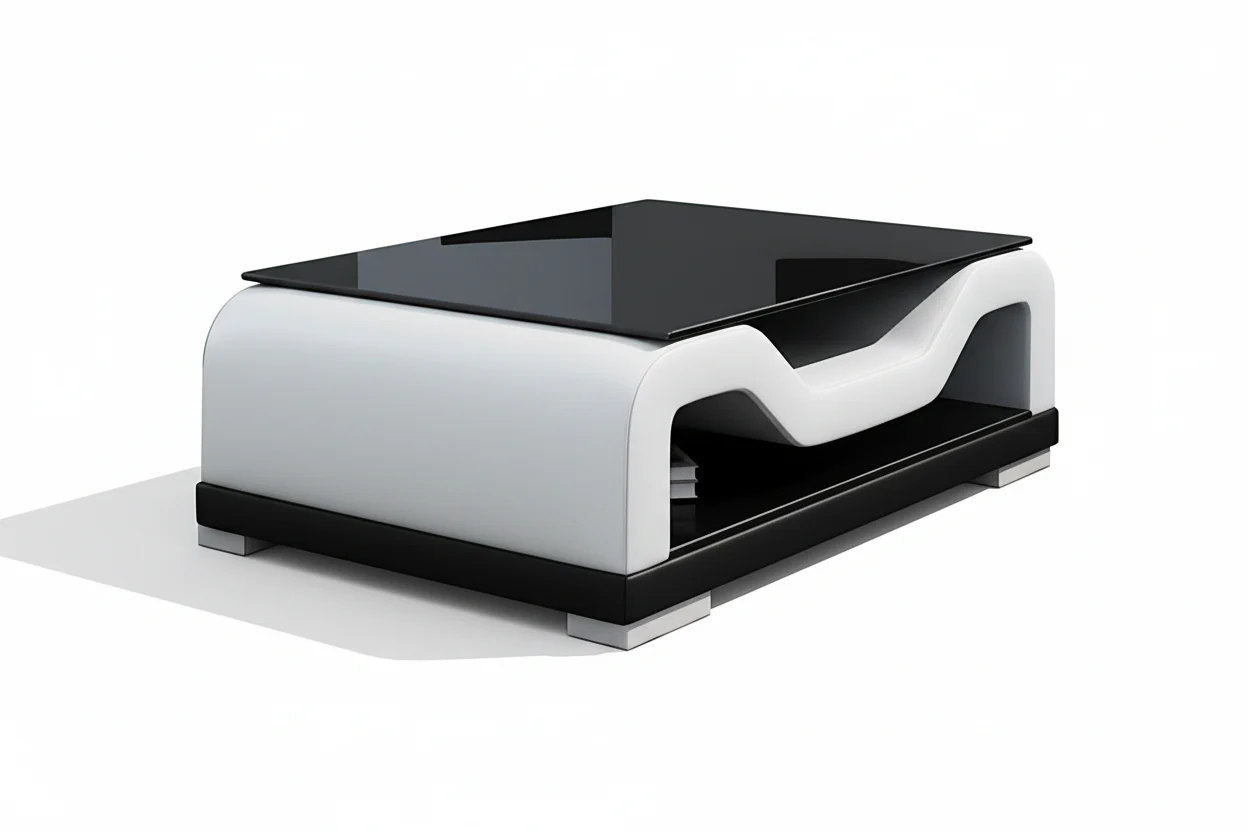Artia Modern Coffee Table with Storage