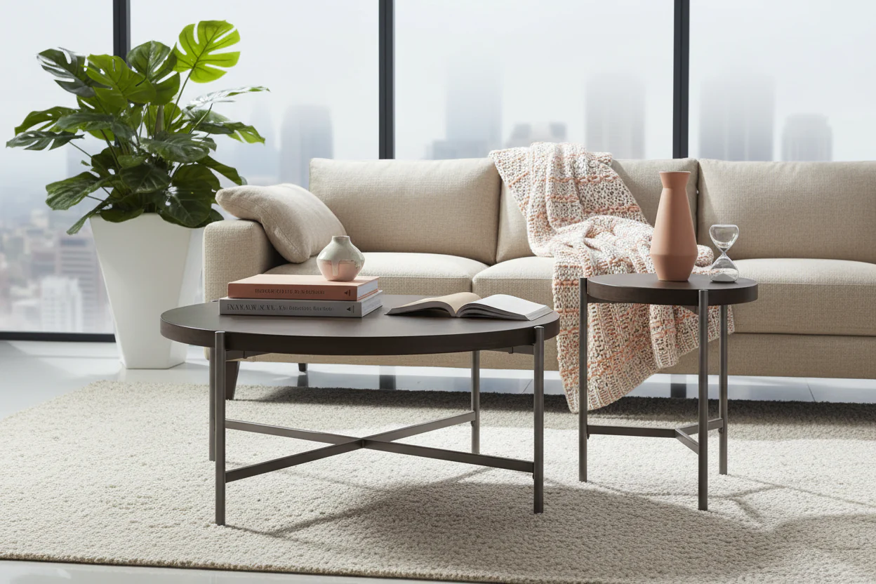 Atwood Round Coffee Table Set - Image 6