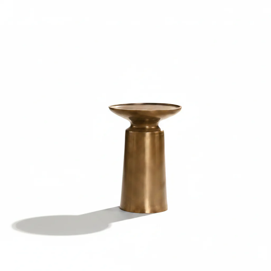 Aura Brass Accent Table