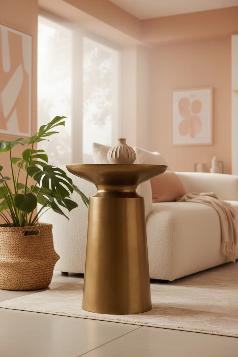 Aura Brass Accent Table - Image 5