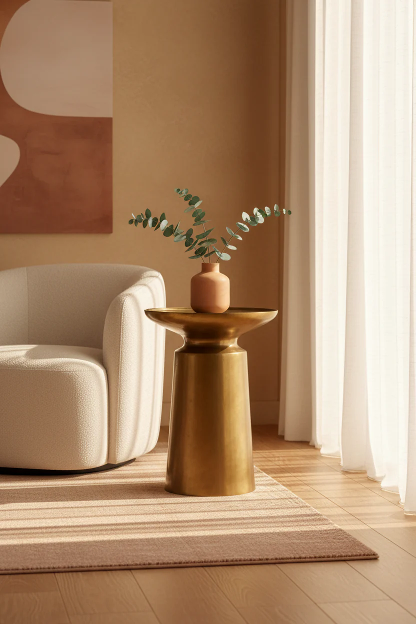 Aura Brass Accent Table - Image 7