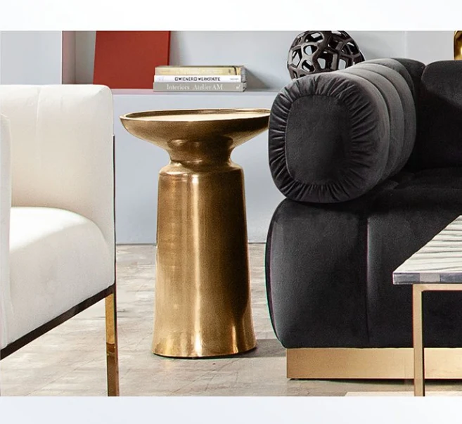 Aura Brass Accent Table - Image 9