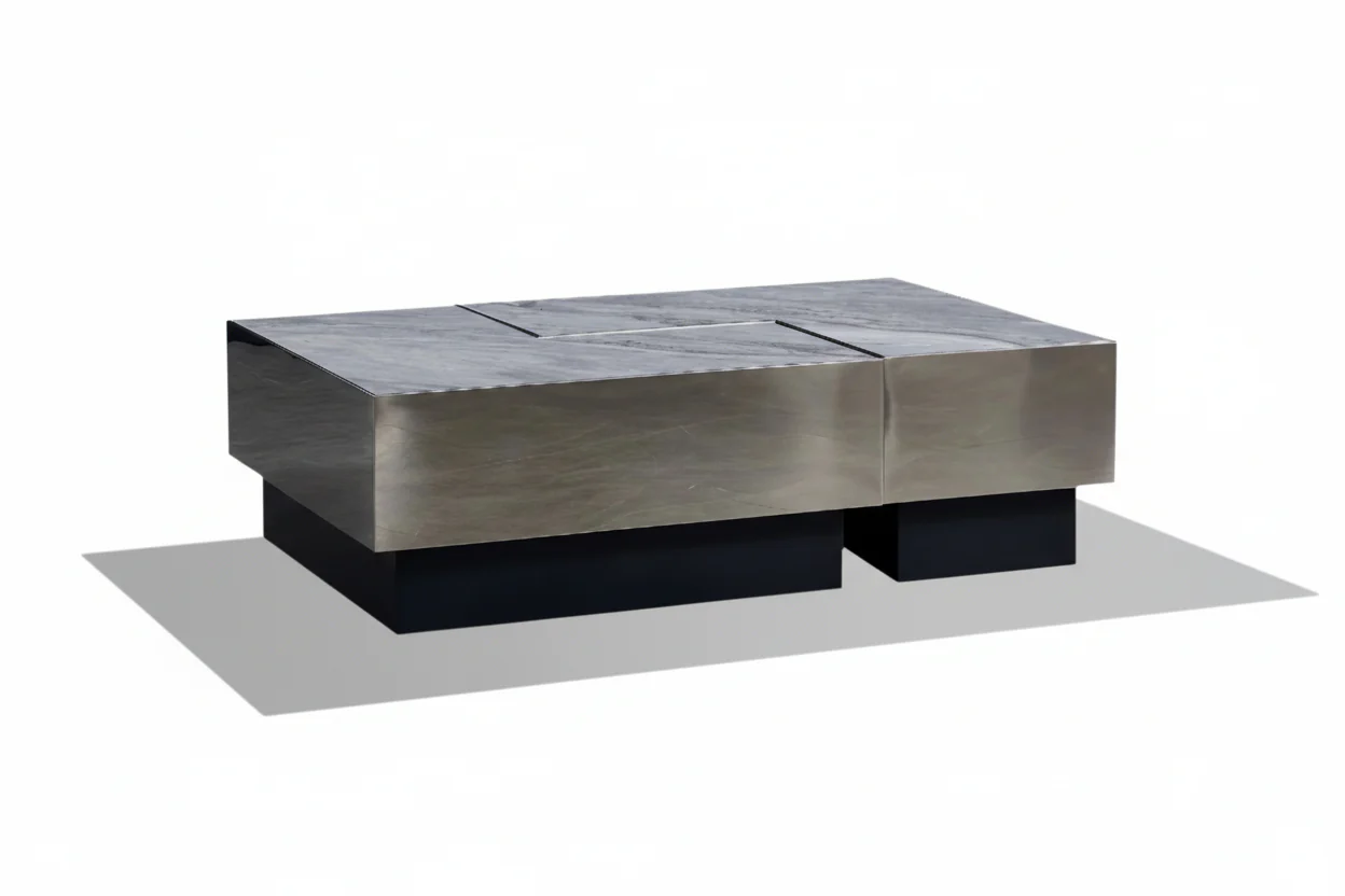Aurelia Sintered Stone Rectangle Coffee Table - Image 22