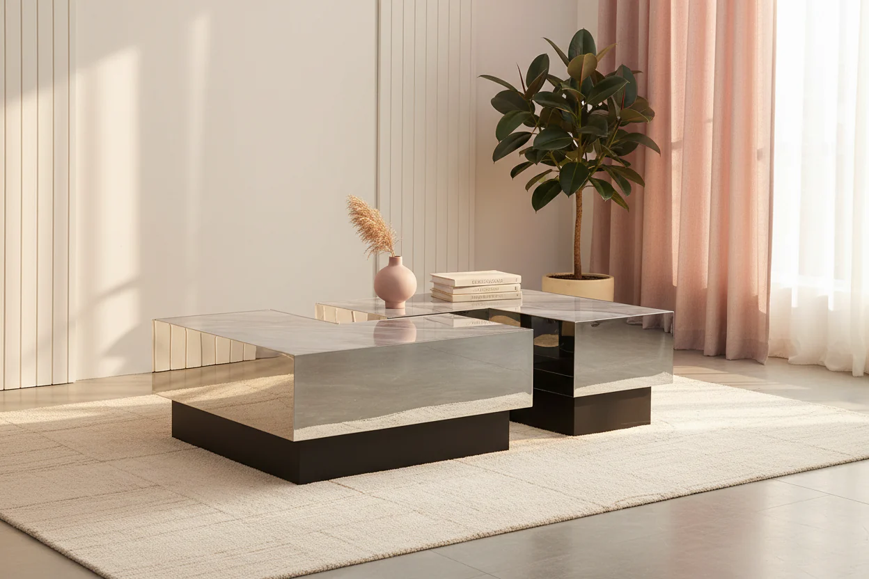 Aurelia Sintered Stone Rectangle Coffee Table - Image 3