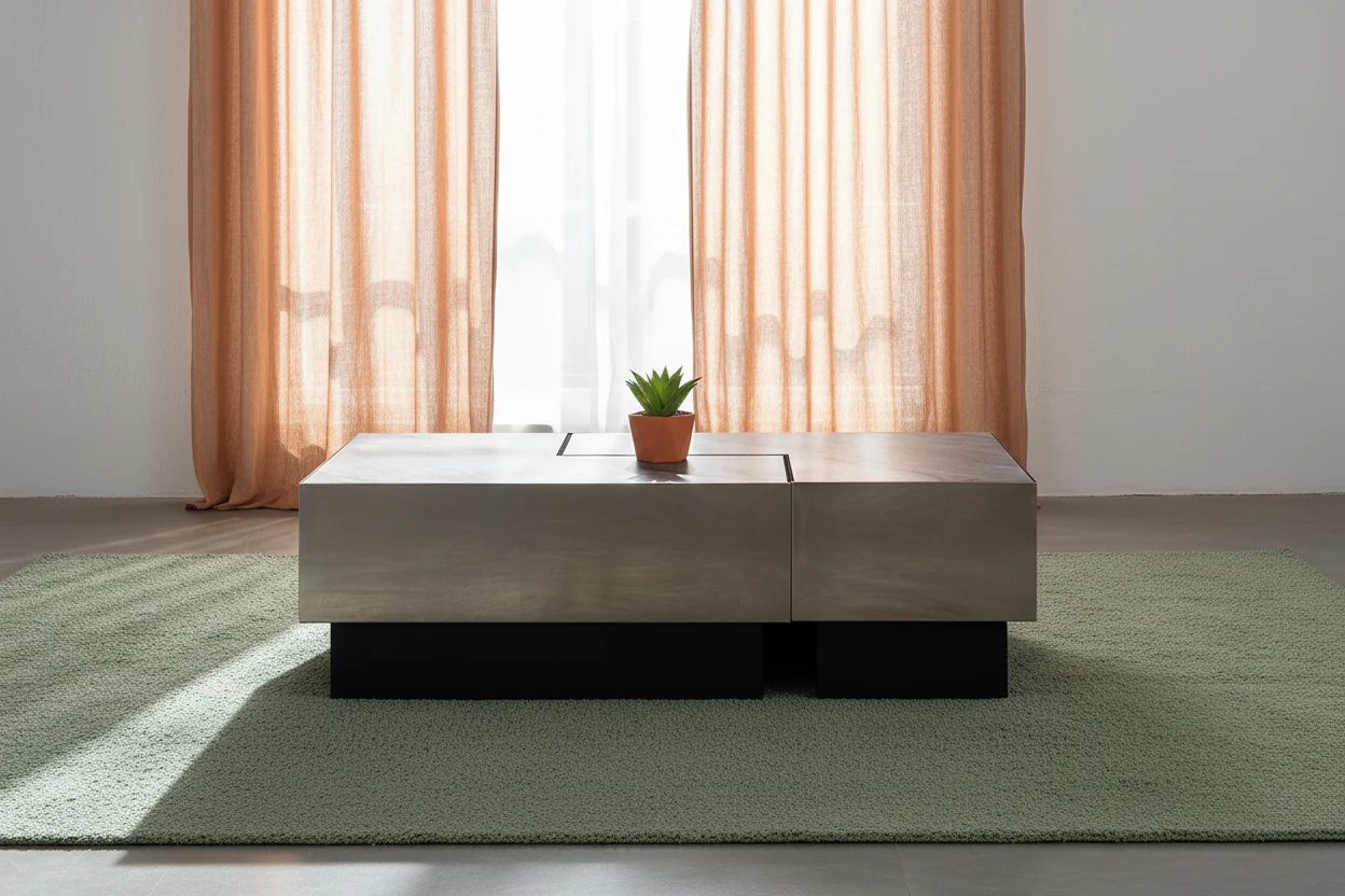 Aurelia Sintered Stone Rectangle Coffee Table - Image 5