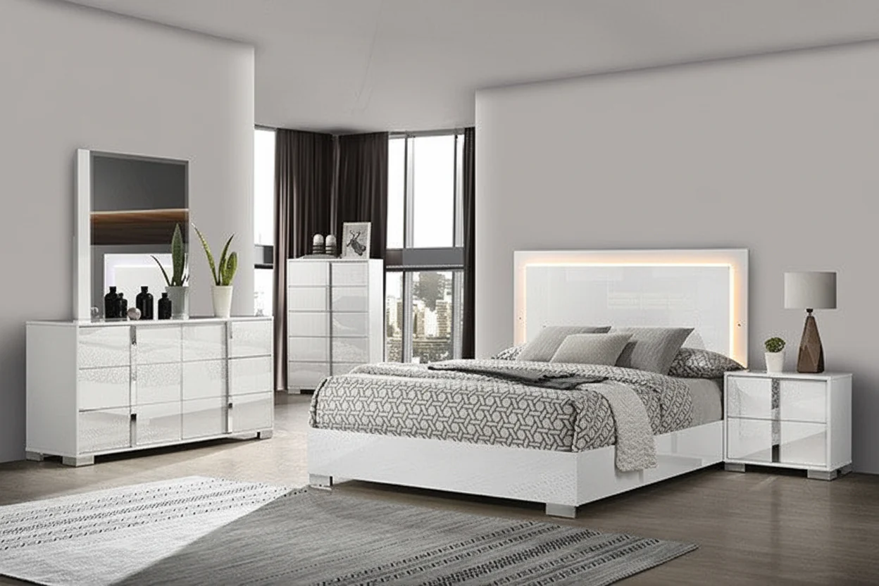 Aurora LED Panel Bed Set - Image 9