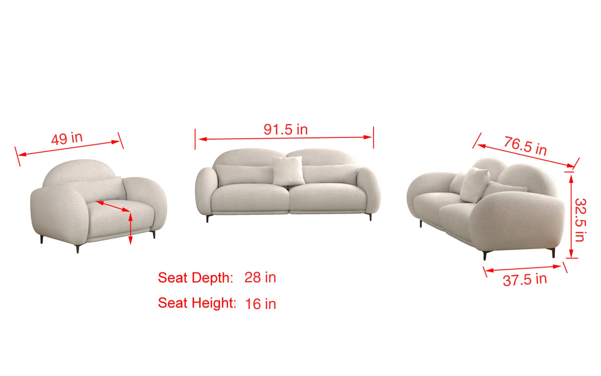 Avoria Embrace Sofa Set - Image 13