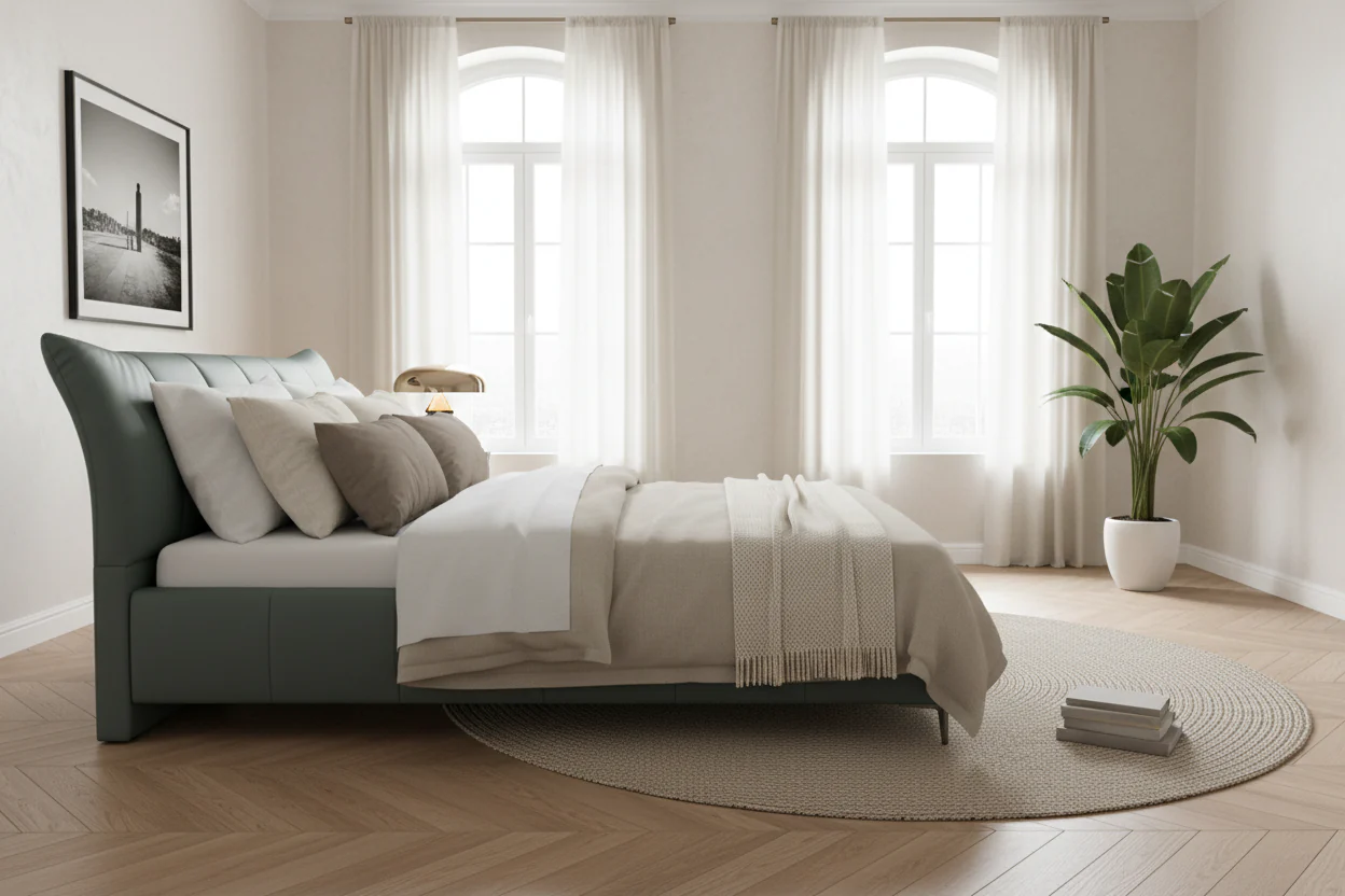 Milan Contemporary Bed - Image 2