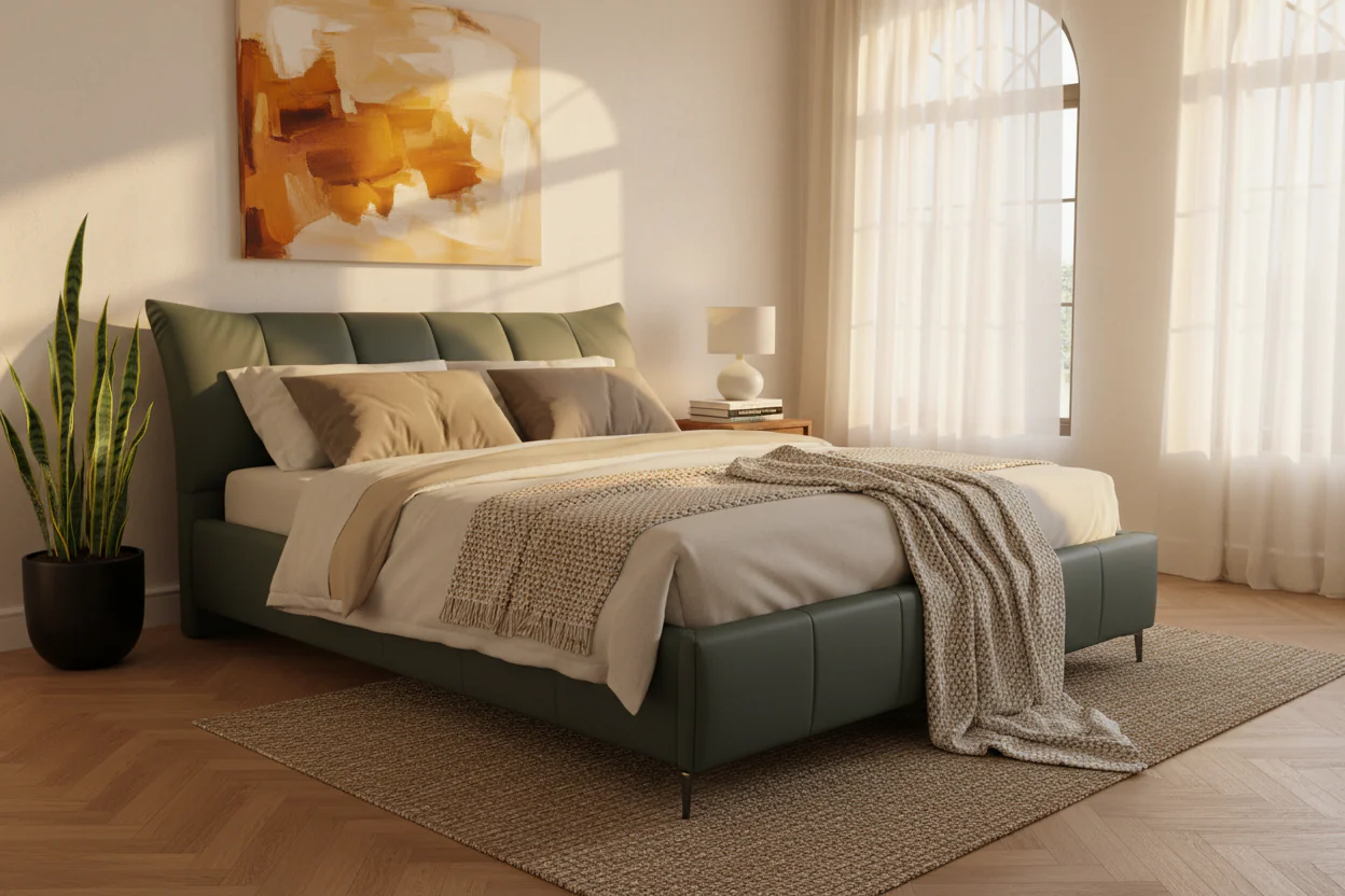 Milan Contemporary Bed - Image 3