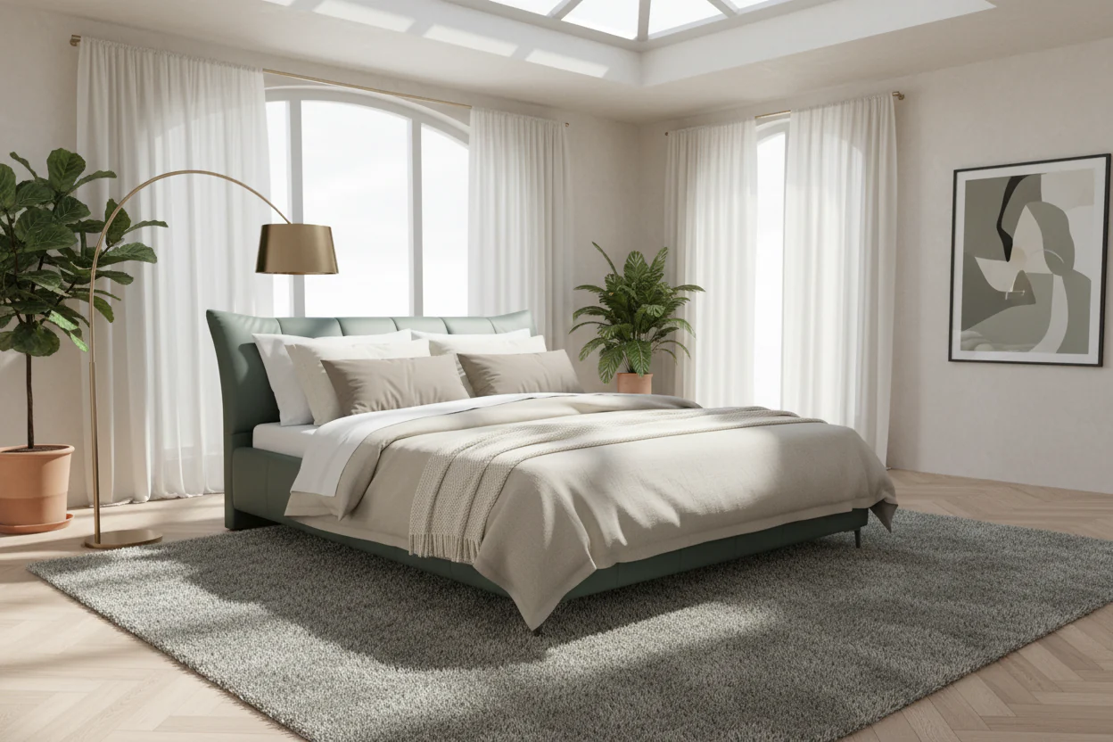 Milan Contemporary Bed - Image 7