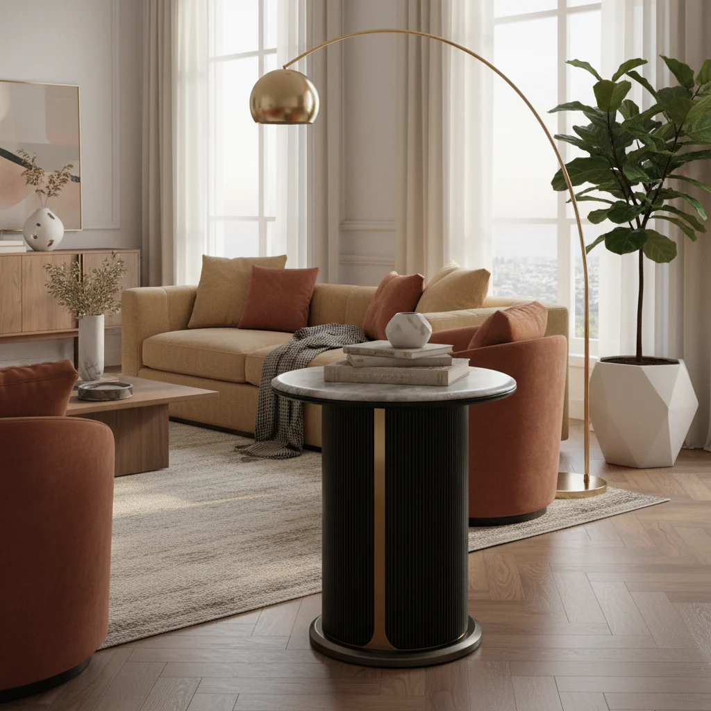 Azure Luxe Side Table - Image 6
