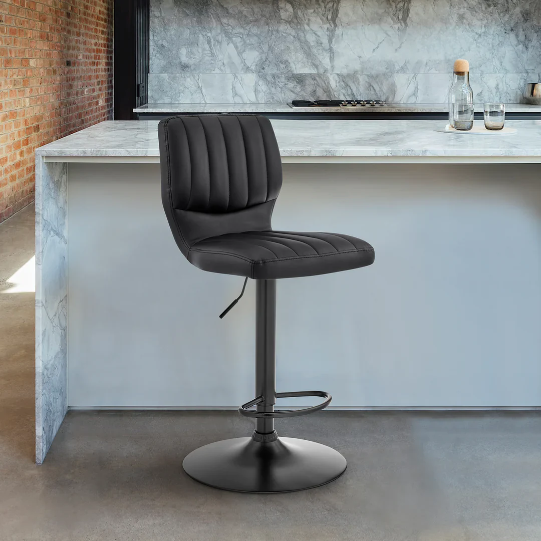 Bardot Contemporary Adjustable Swivel Bar Stool - Image 13