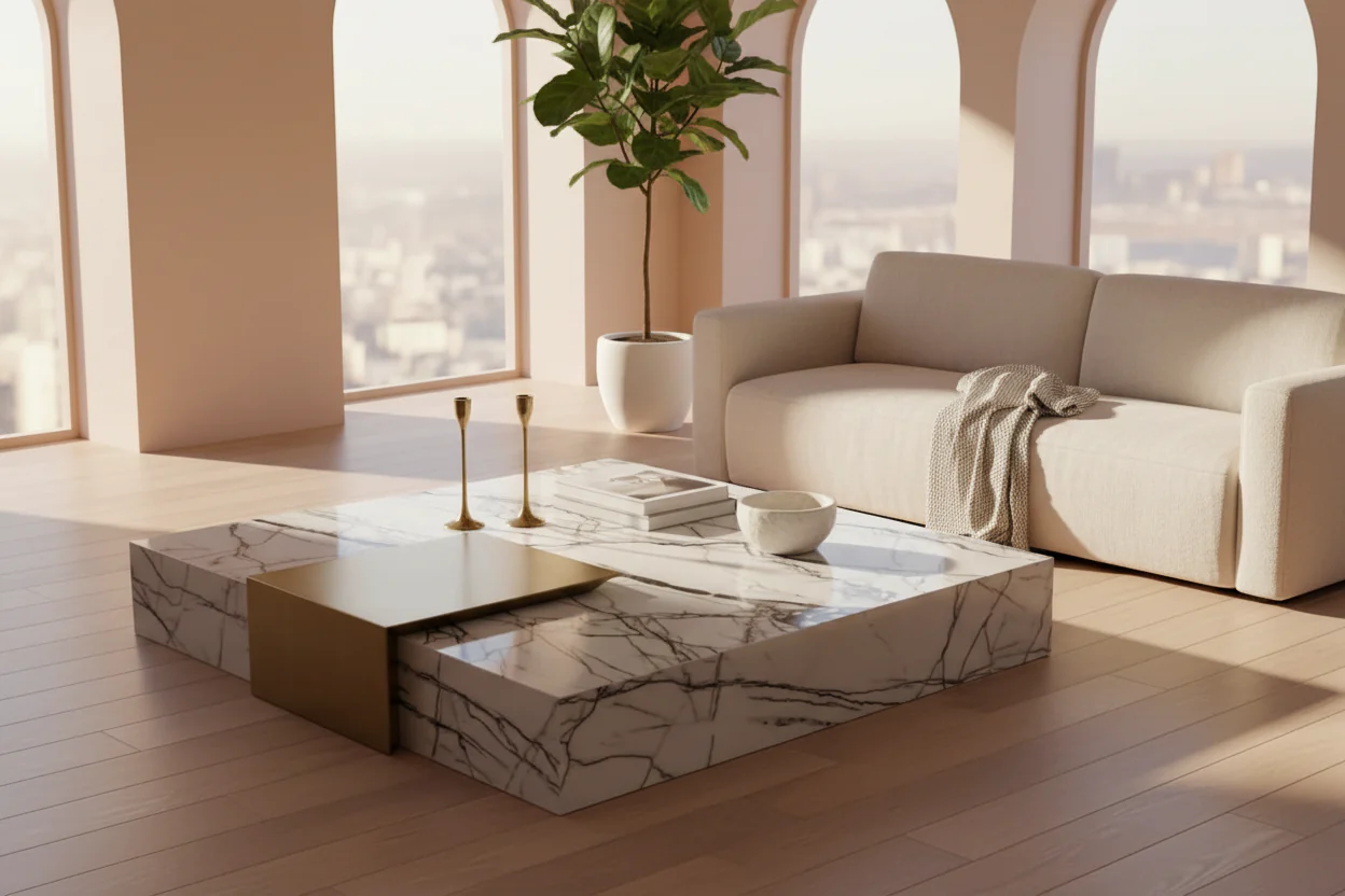 Bianco Vein Coffee Table Set - Image 3