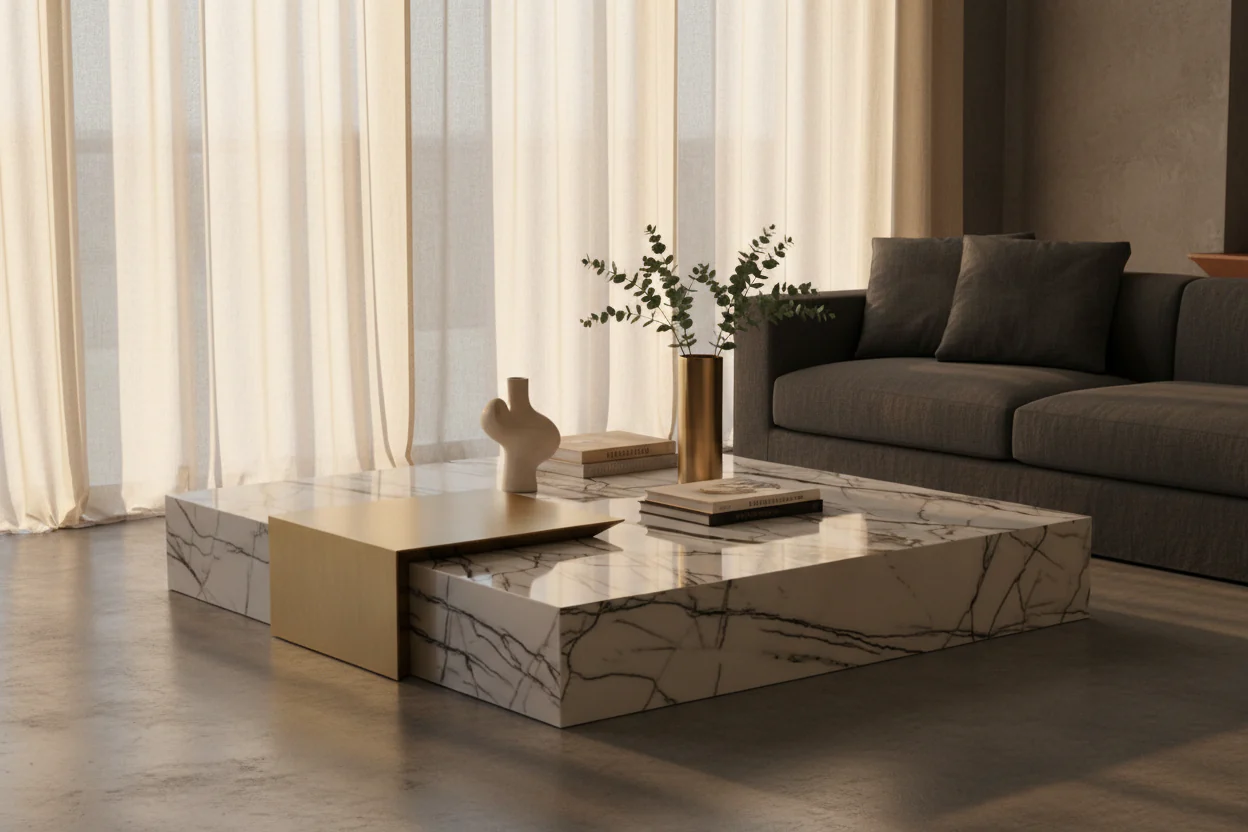 Bianco Vein Coffee Table Set - Image 6