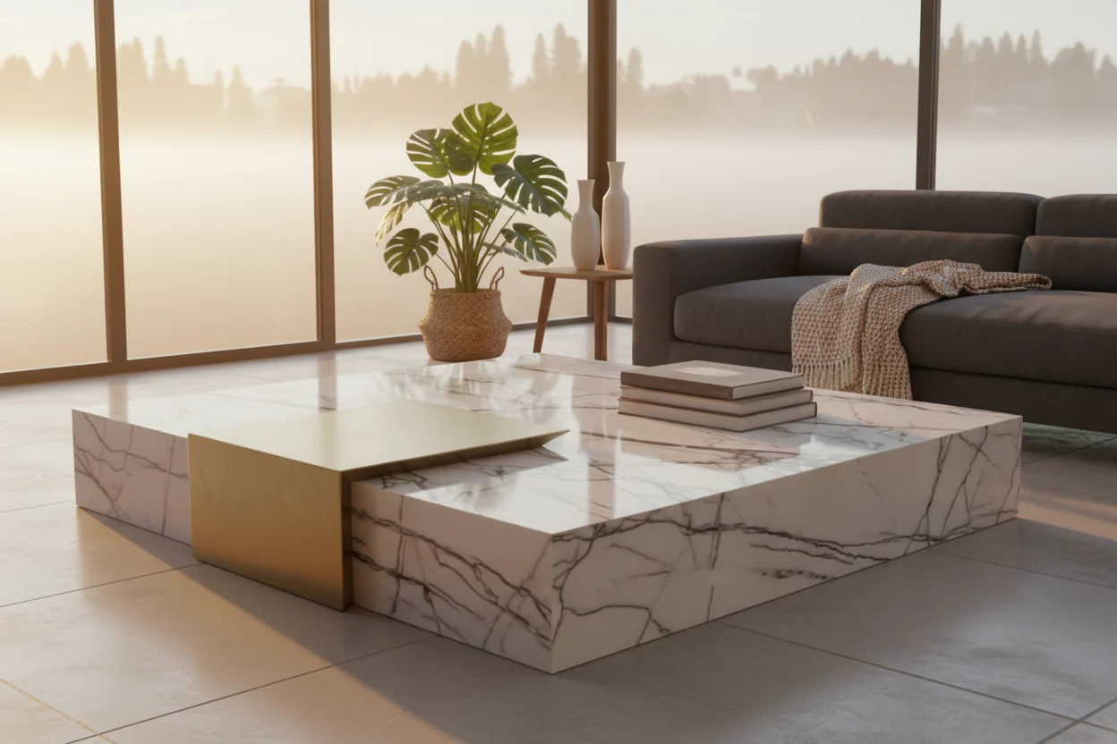 Bianco Vein Coffee Table Set - Image 9