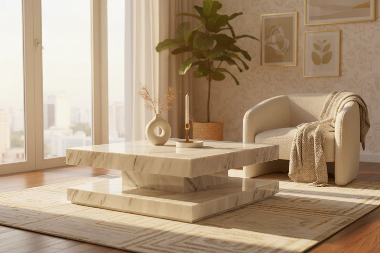 Blocco Marble Coffee Table - Image 6