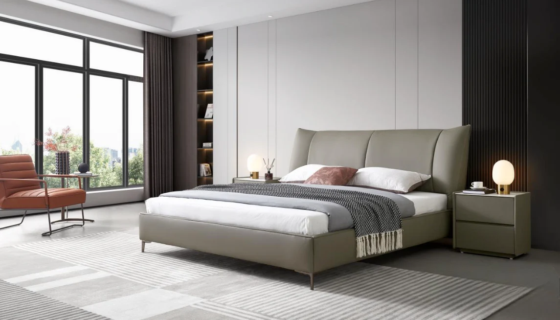 Bond Leather Bed - Image 2