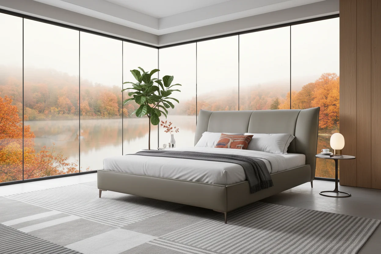 Bond Leather Bed - Image 4