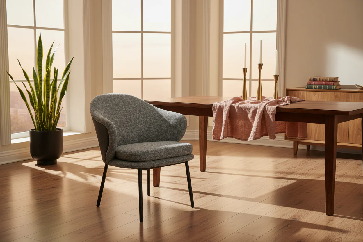 Bucket Upholster Dining Chair - Image 3