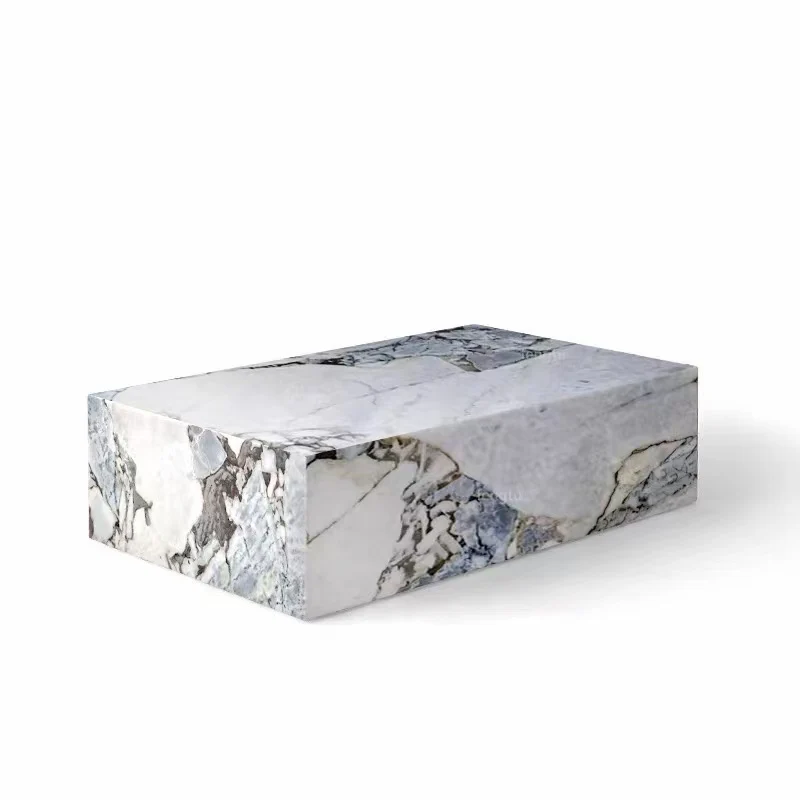 Bulgari Sky Blue Marble Coffee Table - Image 6
