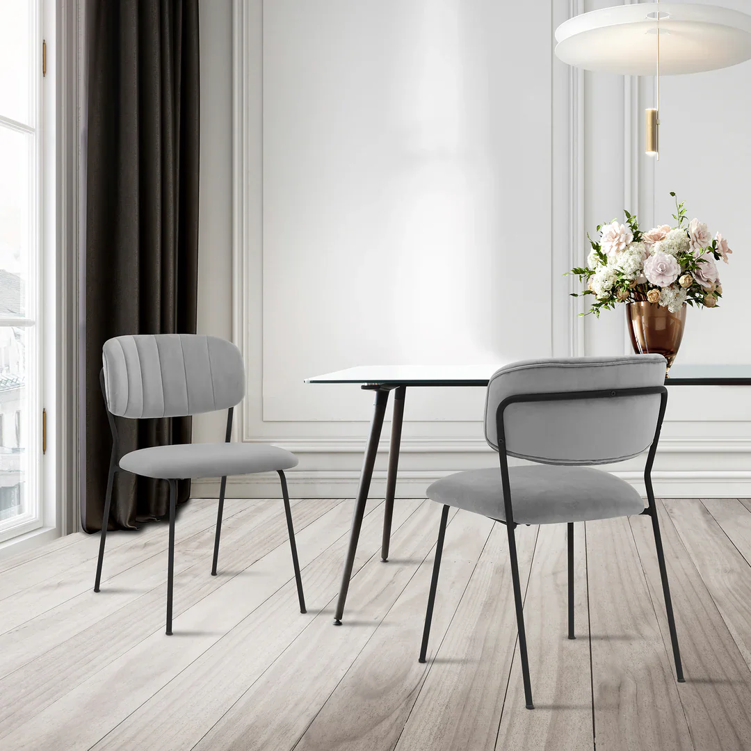 Carlo Velvet Dining Chair Set of 2